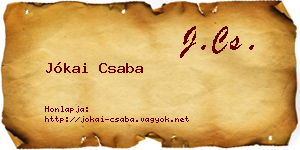 Jókai Csaba névjegykártya